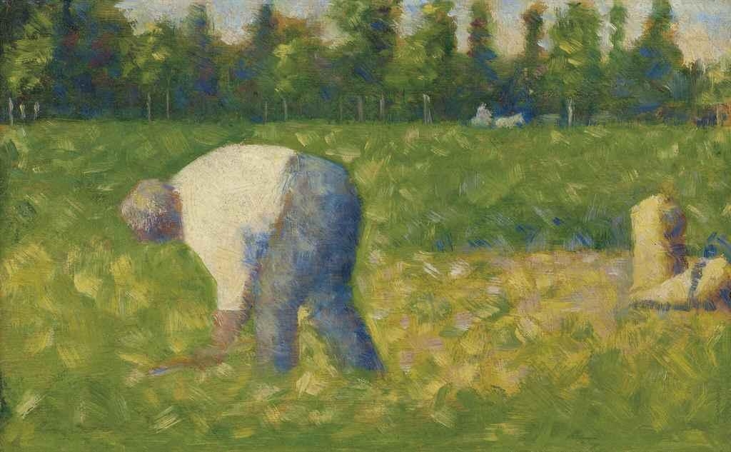 Paysan travaillant by Georges Seurat, 1882-1883
