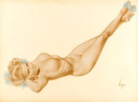 Legacy Nude, First Playboy Pin-Up by Alberto Vargas, 1957