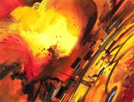 Catastrophe, No. 3, original book cover preliminary illustration by John Conrad Berkey