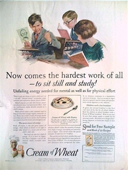 Misbehaving, Cream of Wheat Advertisement - George Brehm