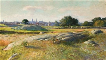 Distant View of Boston - Edith M. W. Howes