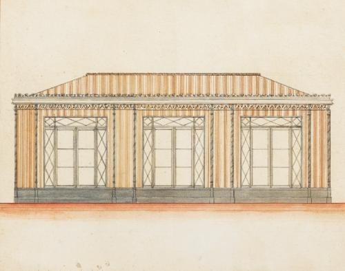 Project Pour L'Entree du Chateau de Malmaison by Pierre-François-Léonard Fontaine