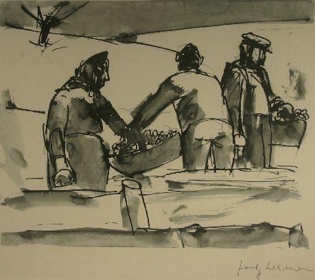 The Grape Harvest by Josef Herman