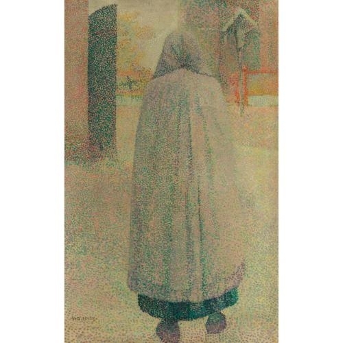 Femme se rendant a l'eglise by Henry van de Velde, circa 1886-1887