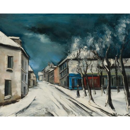 Le village sous la neige by Maurice de Vlaminck, circa 1927