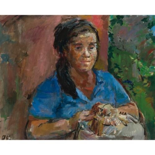 Italienische bauers frau (Italian Farmgirl) by Oskar Kokoschka, 1933