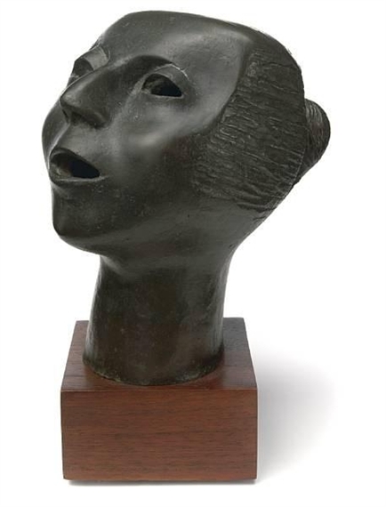 Singing head by Elizabeth Catlett, 1968