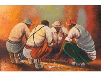 Dice Players - George Velaphi Mzimba