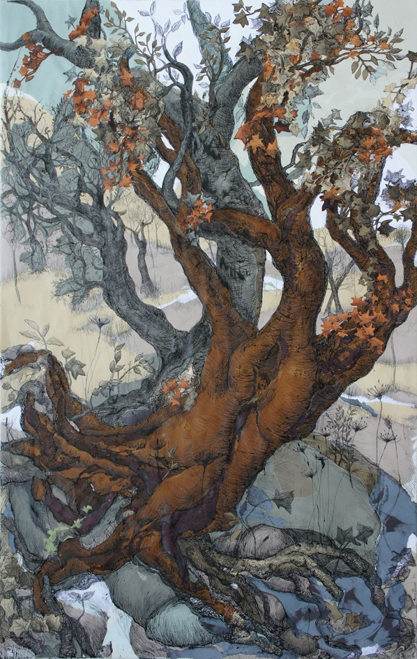 Artwork by FOTINI OTHONEOU, PLATANOS_B, Made of Paper and ink