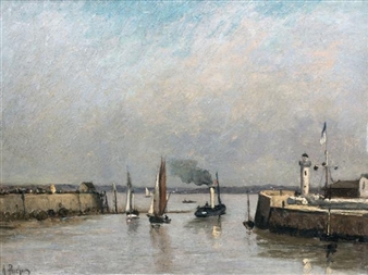 Vue d'un port - Abert Porcher