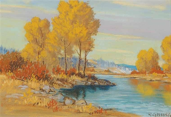 Near Exshaw by Roland Gissing