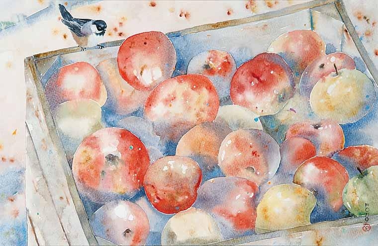 Artwork by Alex Fong, Kelowna, Made of watercolour on paper