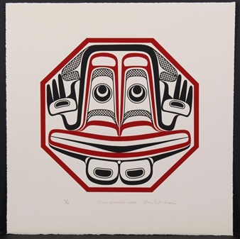 Native American design in red and black - Corey Moraes