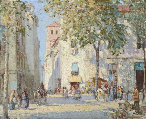 A street in Granada by William Lee-Hankey