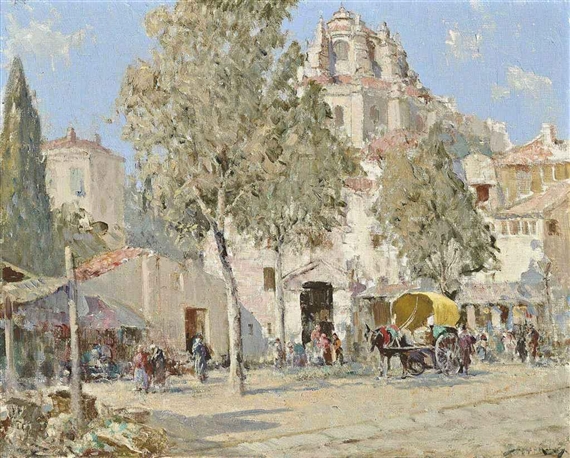 The market, Granada by William Lee-Hankey