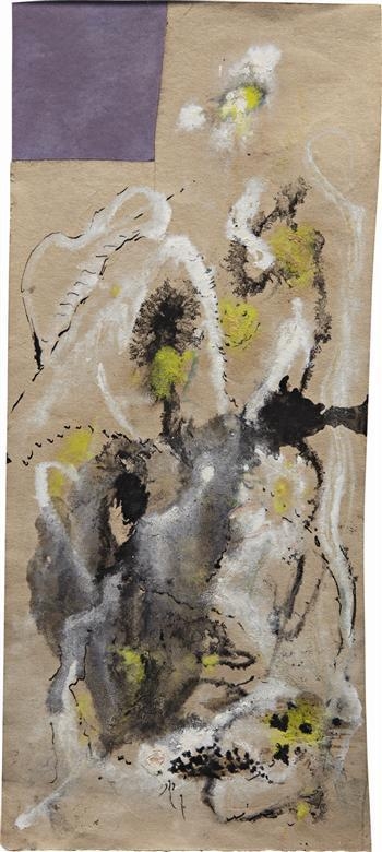 Artwork by Jackson Pollock, Untitled, Made of Oil and gouache on paper