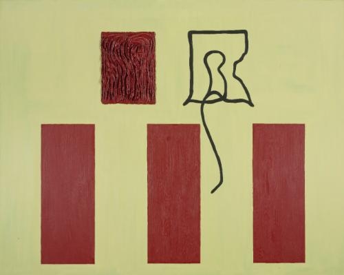 After Right and Wrong by Jonathan Lasker, 1988