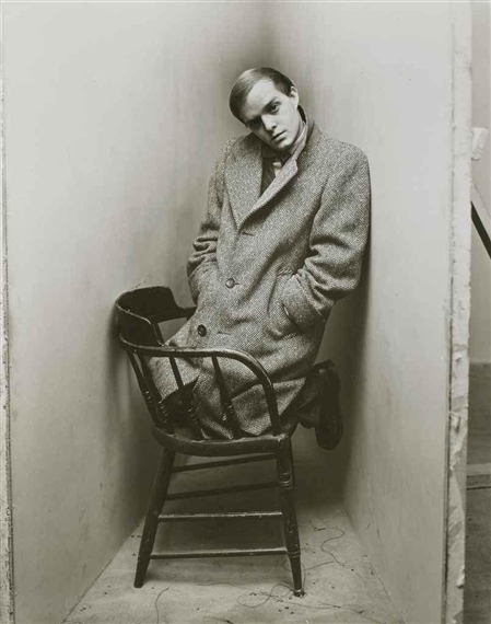 Truman Capote (Kneeling on Chair), New York by Irving Penn, printed 1948