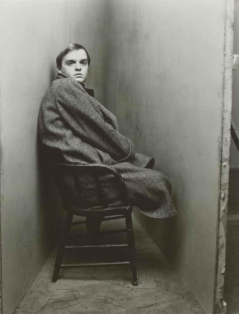 Artwork by Irving Penn, Truman Capote (Sitting on Chair), New York, Made of gelatin silver print