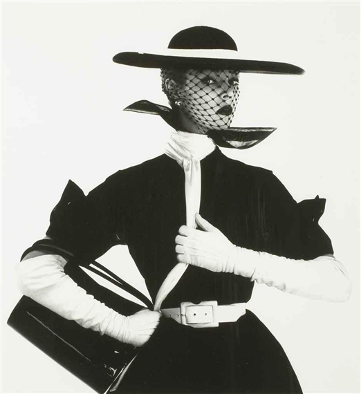 Black and White Fashion (with handbag) Jean Patchett, New York, 1950