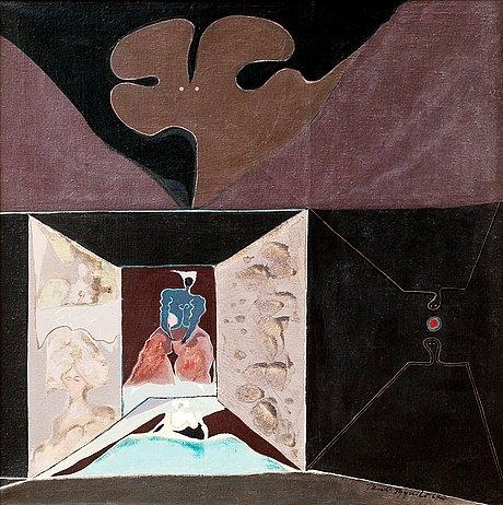 Artwork by Pauli Pyykölä, Calcutta, Made of Oil on canvas