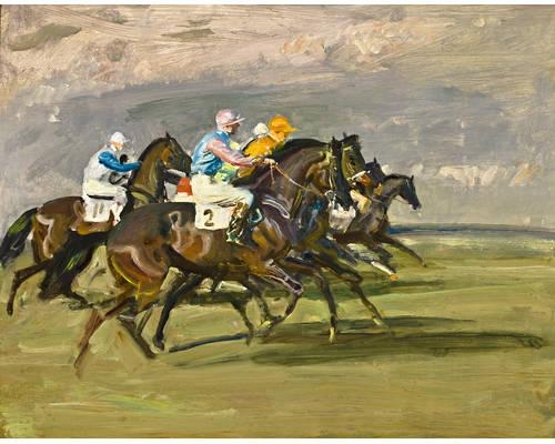 The Start by Sir Alfred James Munnings, circa 1950