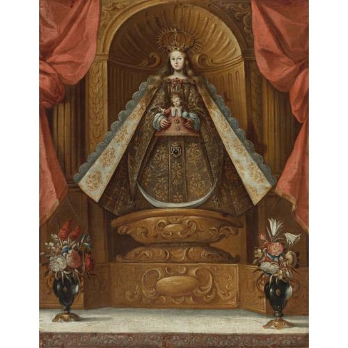 Virgin with Child by South American School, 18th Century, Circa 1750