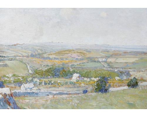 Extensive landscape by Samuel John Lamorna-Birch