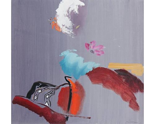 'Flowers, mauve interior' by John Hitchens