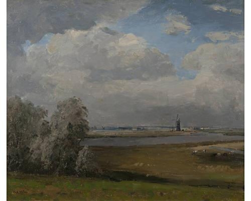 Artwork by Campbell A. Mellon, The Marshes from Burgh Castle, Made of oil on canvas