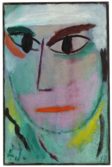 Mystischer Kopf: Sphinx by Alexej von Jawlensky, 1917