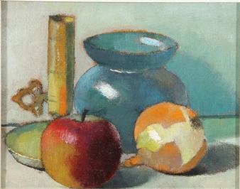 Still Life with Vases and Fruit - Lars Vidlund