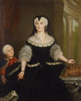 PORTRAIT OF ANNA SOPHIE CHARLOTTE - Anna Rosina de Gasc