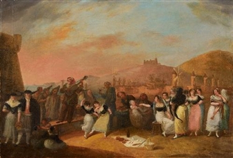 SPANISH MUSICIANS AND DANCERS - Salvador Mayol