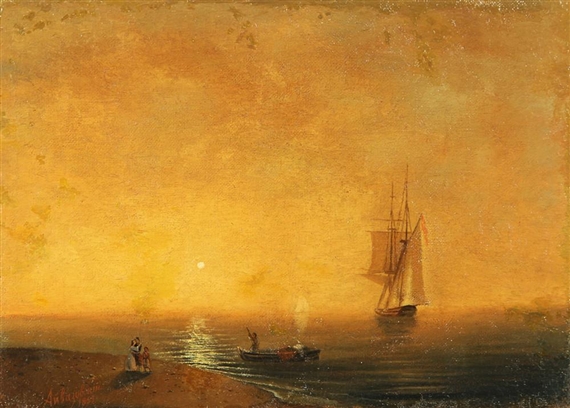 Farewell Scene on the Seashore