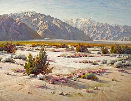 Artwork by Paul Grimm, Nature's extremities, Mount San Gorgonio, San Jacinto and the pass, Made of oil on canvas