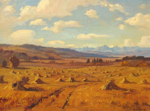 HARVEST IN THE FOOTHILLS by Roland Gissing