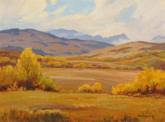 AUTUMN ON THE BAR U RANCH by Roland Gissing, 1964