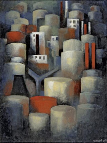 La raffinerie de pétrole by Gustave Buchet, 1961