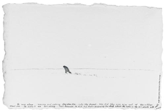 4 works: A man is contemplating a local miracle... - Nedko Solakov