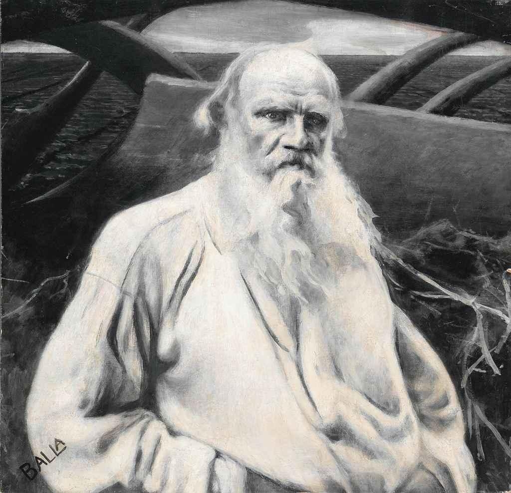Leone Tolstoj by Giacomo Balla, 1910