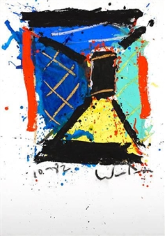 Untitled (from the Berlin Wall series) - Norton Wisdom