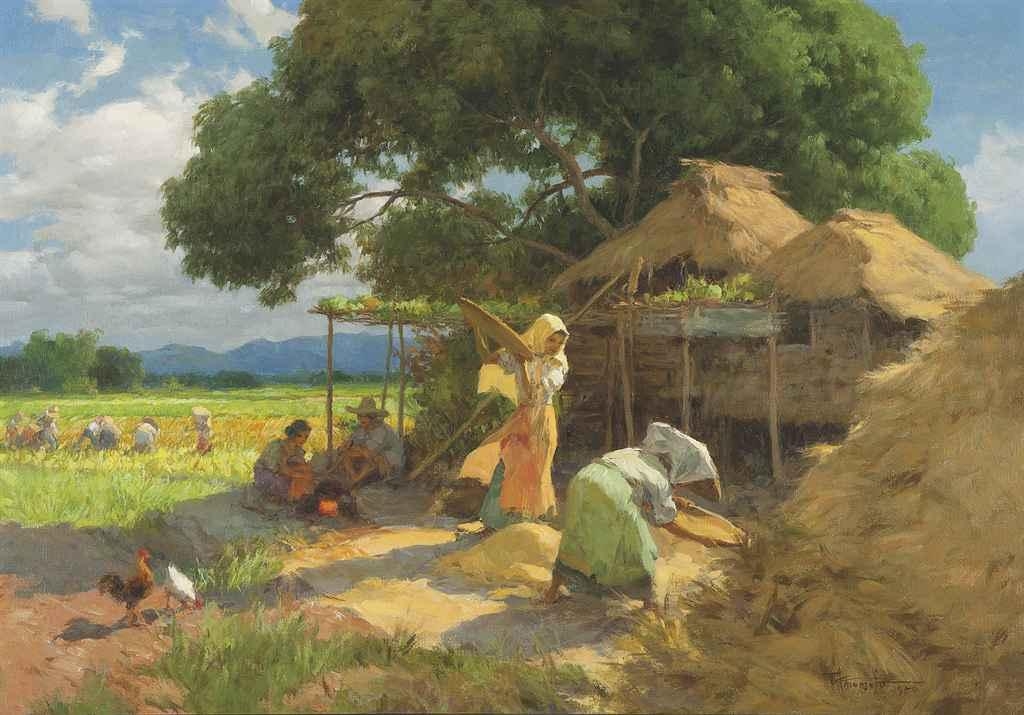 Fernando Amorsolo Harvest Season (1950) MutualArt