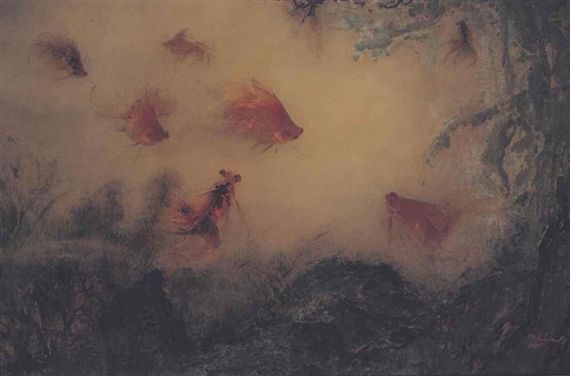 Goldfish by Lee Man Fong