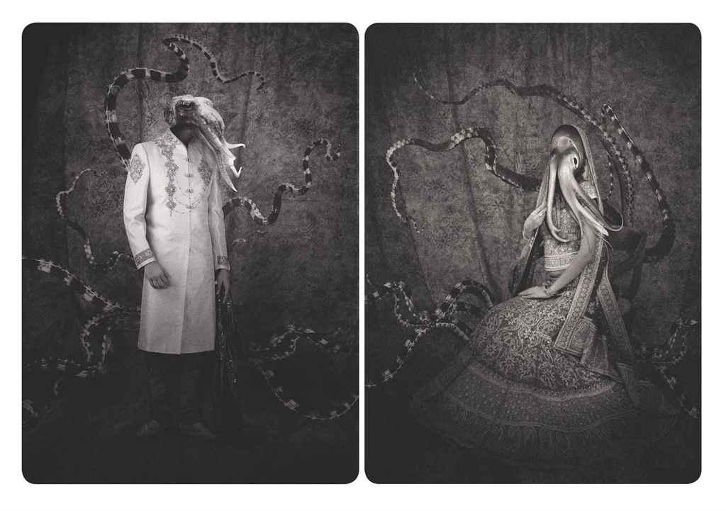 Artwork by Agan Harahap, 2 works: King and Queen, Made of c-prints on aluminium dibond