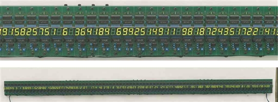 Counter Line No. 5 by Tatsuo Miyajima, 1990