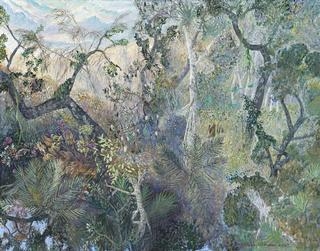 FOREST AND TURQUOISE SEA by William Robinson, 2007