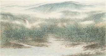 Green Mountains and Cascade - Hung Hoi