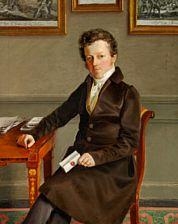 A pair of portraits of merchant Peter Saabye and his wife Augusta Saabye - Johan Frederik Møller