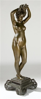 VENUS ENVELOPING HER HAIR - Giovanni Battista Amendola